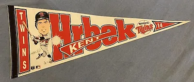 Vintage Kent Hrbek Minnesota Twins Salem Screen Printer 30  Pennant Banner • $25