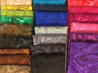Michael Miller MARBLE Swirls (25 Colour Options) 100% Cotton Fabric PER1/4 METRE • £4.20