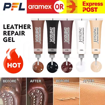 Advanced Leather Repair Gel Kit Filler Car Seat Sofa Scratch Rips Holes Restore • $5.84