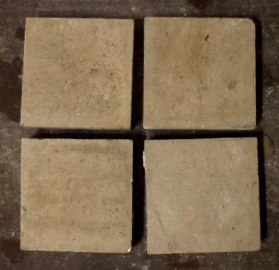 Antique Victorian Geometric Hall Floor Tile Taupe Dark Stone 2  X 2  1 Of 628 • £2.95