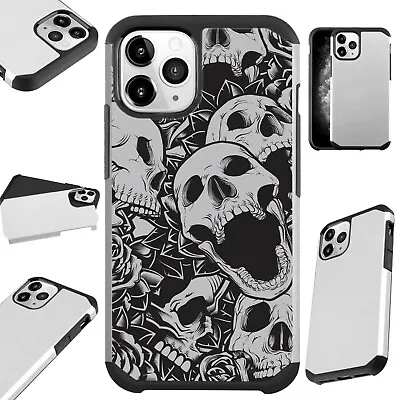 Fusion Case For IPhone 12/Mini/Pro Max Phone Cover SKULL ROSE • $13.50