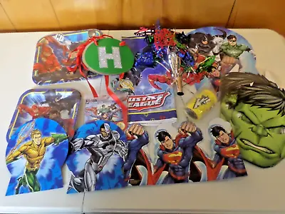 New Dc Justice League Decorations Party Supplies Assorted Lot Superman Etc • $14.99