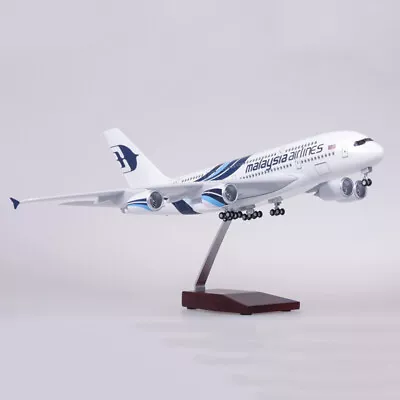 1/160 Scale Extra Large Malaysia Airlines Airbus A380 Aircraft Model Plane Toy • £138.99