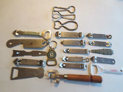 Lot Of 20 Vtg Assorted Metal Can/bottle Openers Collection • $14.95