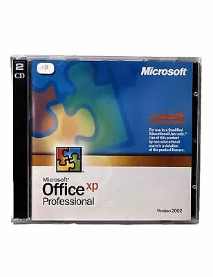 Microsoft Office XP Professional 2002 Academic Edition W/Product Key • $18.99