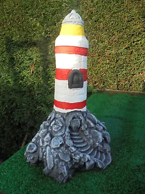 Lighthouse Concrete Garden Ornament • £15