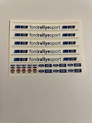 1/18 Scale Modified Tuning FORDRALLYESPORT Decal Sunstrips • £3.50