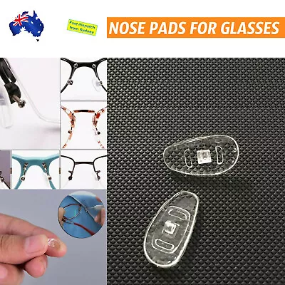 4x Glasses Nose Pads For Oakley Glasses Sunglasses Oval Elliptical Nose Piece AU • $2.35