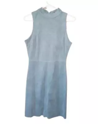 Soprano Suede Juniors Dress Blue Knee Length Size Medium • $14.97