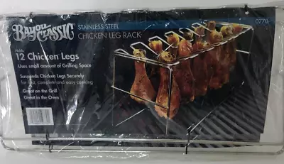 (2) Chicken Wing Holder Drumstick Rack Grill Roasting For BBQ. Hold 12 Legs NEW • $20