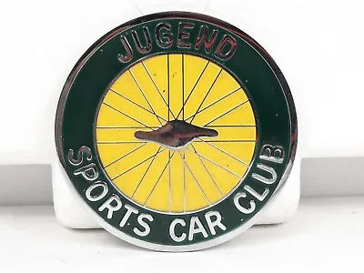 Vintage Jugend  Youth  Sports Car Club Germany Auto Car Badge Chrome Enamle Exc! • $59.99