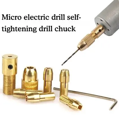 7pcs 0.5-3mm Small Electric Drill Bit Collet Mini Drill Chuck Kit. Tool • $2