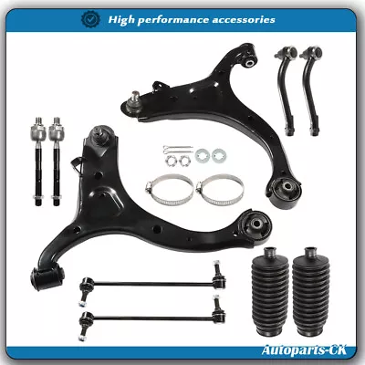 For 07-12 Hyundai Santa Fe Suspension Kit Front Control Arm Sway Bar Link Boots • $128.99