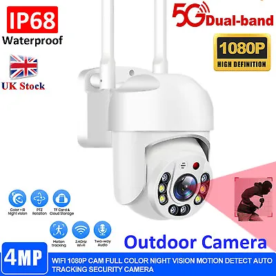 1080P IP Camera Wireless WIFI Outdoor CCTV HD PTZ Smart Home Security IR Cam 5G • £24.98