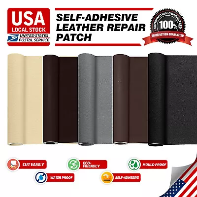 Leather Repair Renew SelfAdhesive Patch For Furniture Couch Car Seat Vinyl Chair • $15.99