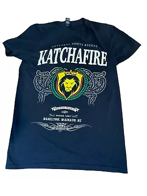 KATCHAFIRE Rasta Lion T-SHIRT Mens SMALL Roots Reggae Band Waikado New Zealand • $19.20