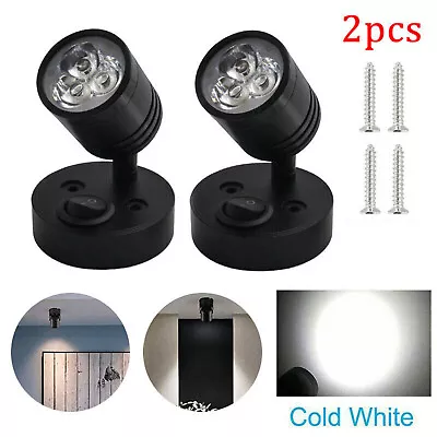 2x 12V LED Spot Reading Light Switch Caravan Boat Camper Van Motorhome Flexible • $27.89