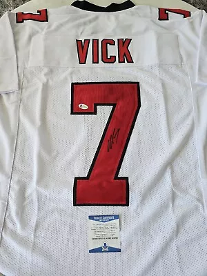 Michael Vick Autographed/Signed Jersey COA Atlanta Falcons Virginia Tech Mike • $95