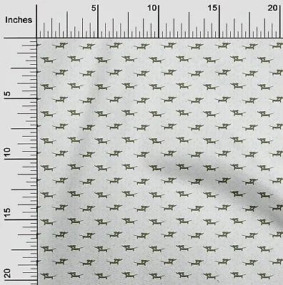 OneOone Cotton Poplin Fabric Dachshund Dog Print Fabric By The Yard-iAR • $21.99