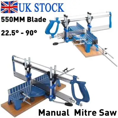 Mitre Hand Saw Carpenter Woodwork Angle Cutter 22.5° 30° 36° 45° 90° UK • £40.89