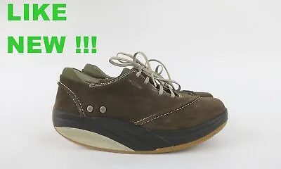 MBT WOMENS COMFORT TONING LEATHER SHOES BARABARA W SMOKE Size EU-38.5 US-8 UK-5 • $105.63