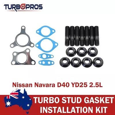 $61 • Buy Turbo Installation Stud & Gasket Kit For Nissan Navara D40 YD25 2.5L