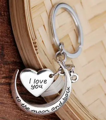 I Love You To The Moon Novelty MUM Keyring - MOTHERS DAY Girlfriend Gift • £3.09