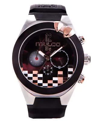 Mulco Women's Analog Display Black Silicone Band Be Confident Watch MW5-5331-025 • $195.88