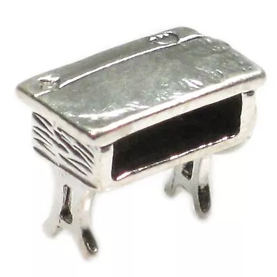 School Desk Sterling Silver Charm .925 X 1 Old Style Skool Desks Charms- • $50.05