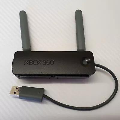 Genuine Microsoft Xbox 360 WiFi Dongle Wireless N Networking Adapter Black #6236 • £17.99