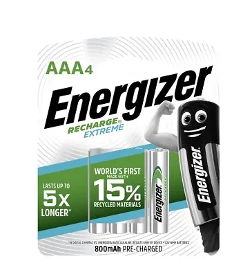 Energizer AAA Rechargeable Batteries - 4 Pack • $16.99