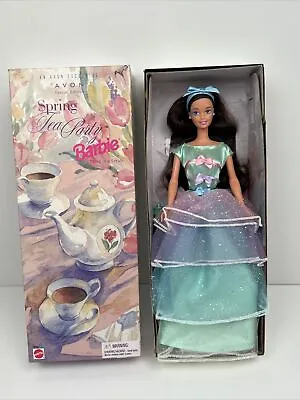 Mattel 1997 Spring Tea Party Barbie Doll 3rd In Series Avon Special Edition • $19.88