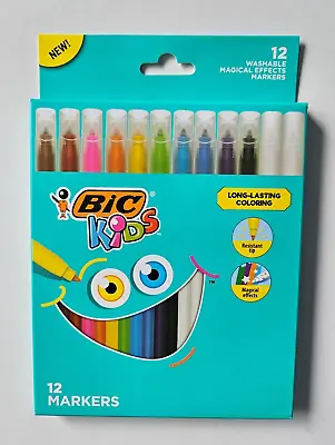 Bic Kids Magical Colouring Markers 12 Pack Felt Pens • £5.99