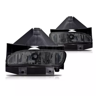 For 1999-2004 Ford Mustang Smoke Lens Chrome Housing Replacement Fog Lights Lamp • $38.90