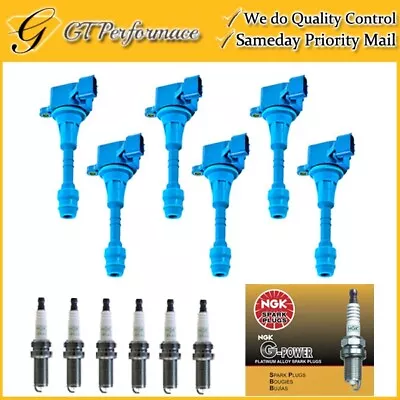 Performance Ignition Coil & NGK Spark Plug 6PCS For Infiniti/ Nissan/ Suzuki V6 • $139.99