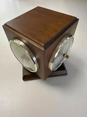 Vintage MCM Weather Station Cube Style Swivel Type Hamilton Clock England 4.5  • $9.99