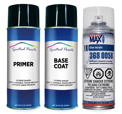 $65.99 • Buy For GMC 195V Infinity Blue Met. Aerosol Paint Primer & Clear Compatible