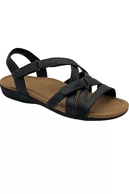 Earth Origins Brandi Women's Leather Sandals Black • $37.99