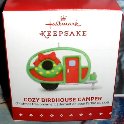 Cozy Birdhouse Camper`2015`Miniature-Ware Do Birds Rest-Hallmark Tree Ornament- • $10