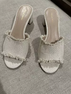 Pelle Moda Cream Color Mules Size 9 • $43.50