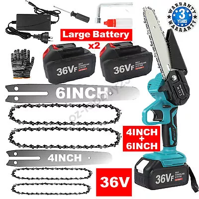 6  Chainsaw Cordless Rechargeable Wood Cutter Saw Chain Saws Electric For Makita • $35.99