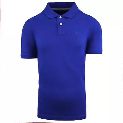 Eden Park Paris Short Sleeve Polo Shirt Blue Mens Cotton Top 98MAIPCE0078 BLF6 • £46.99