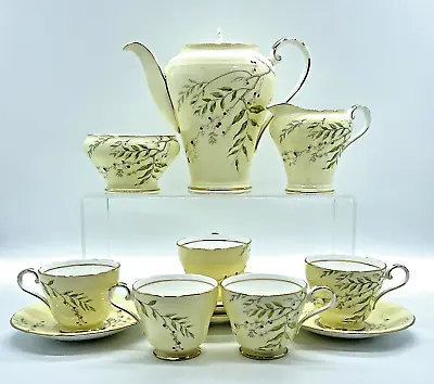 £216.80 • Buy Aynsley Rare Expresso Coffee Set 1480/5  Bone China - Made In England