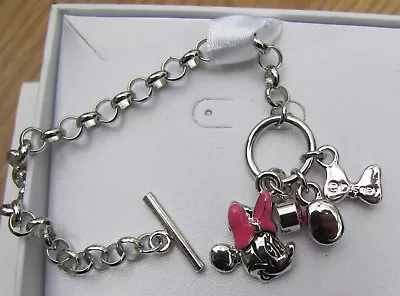 Minnie Mouse Charm Bracelet Genuine With Disney Box New NICE Gift. Licensed • $16.10