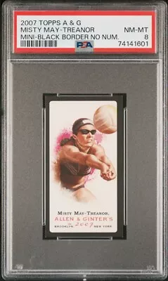 MISTY MAY-TREANOR 2007 Topps A & G MINI BLACK Border NNO PSA 8 NM-MT SP POP 1 🔝 • $65