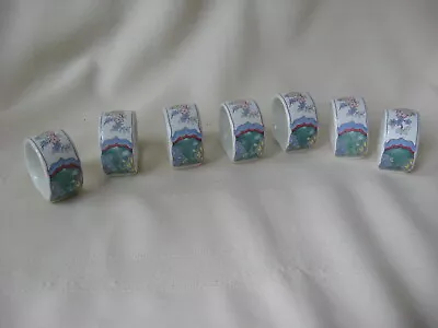 Mikasa Villa Medici Set Of Napkin Rings / 2 Tall  7 Pieces  • $29.99