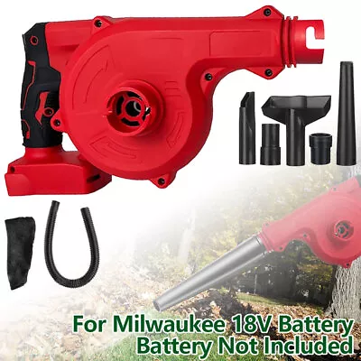 Cordless Air Blower Garden Dust Leaf Electric Blower Vacuum For Milwaukee 18V • £26.99