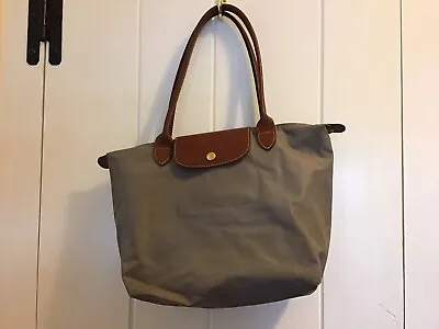 Longchamp Le Pliage Taupe Small Tote Bag Foldable • $35