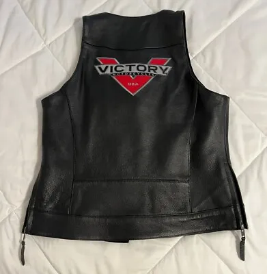 Victory Womens Leather Boarderland Vest-Size Medium • $50