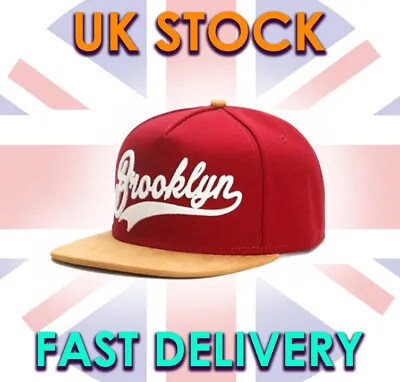 Cap BROOKLYN NYC Snapback Bboy Baseball Hat Hip-Hop Adjustable Cap Unisex UK • £12.55